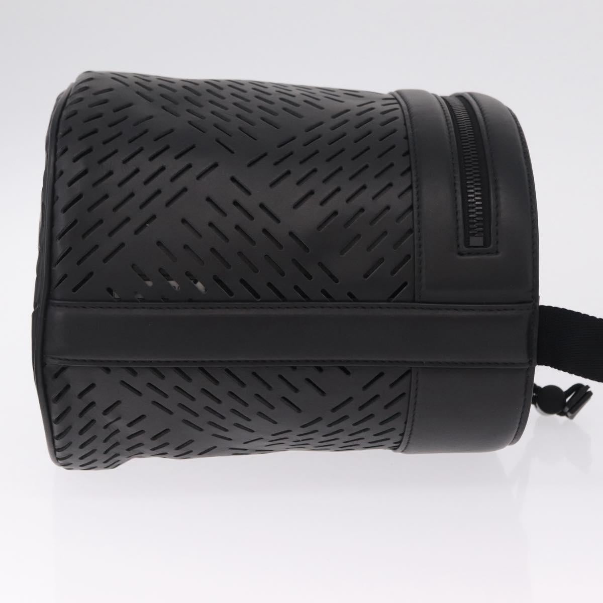 Bottega Veneta bucket purse Shoulder Bag Leather Black Auth ka6997V