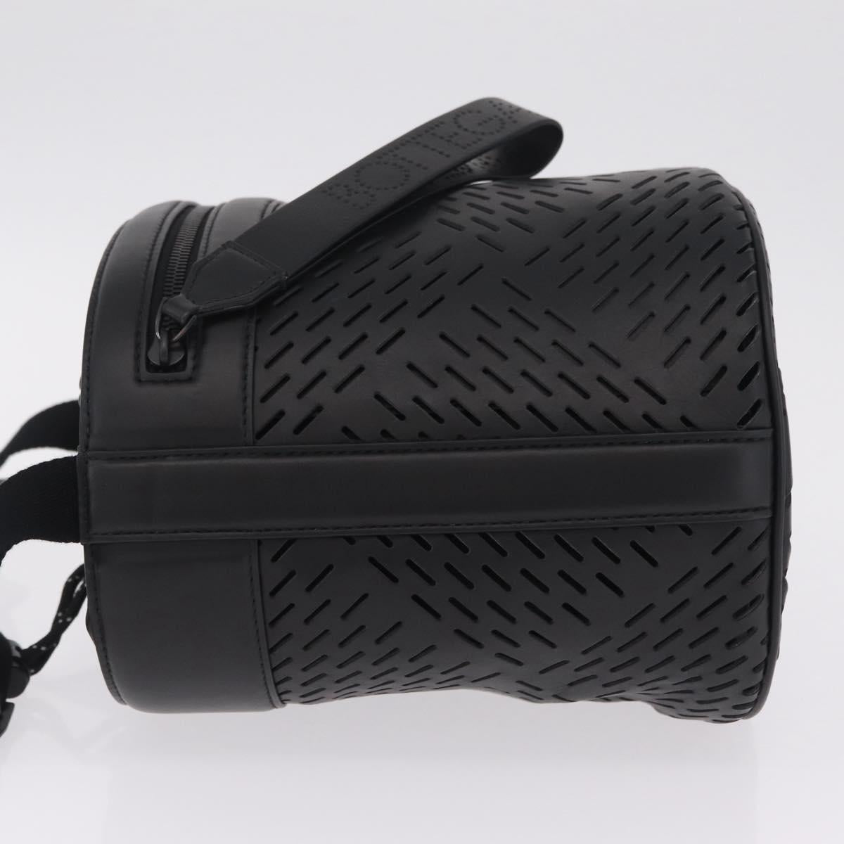 Bottega Veneta bucket purse Shoulder Bag Leather Black Auth ka6997V