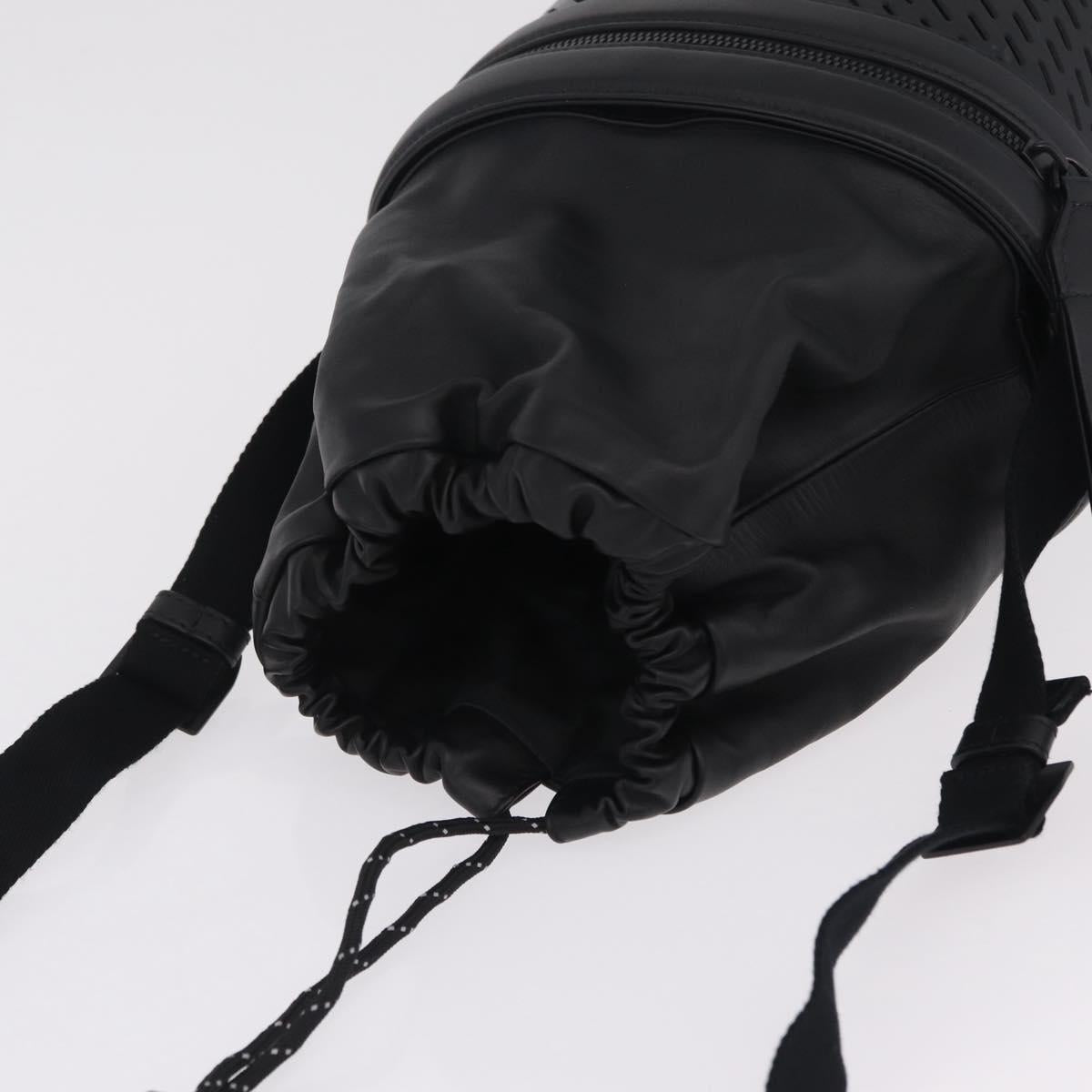 Bottega Veneta bucket purse Shoulder Bag Leather Black Auth ka6997V
