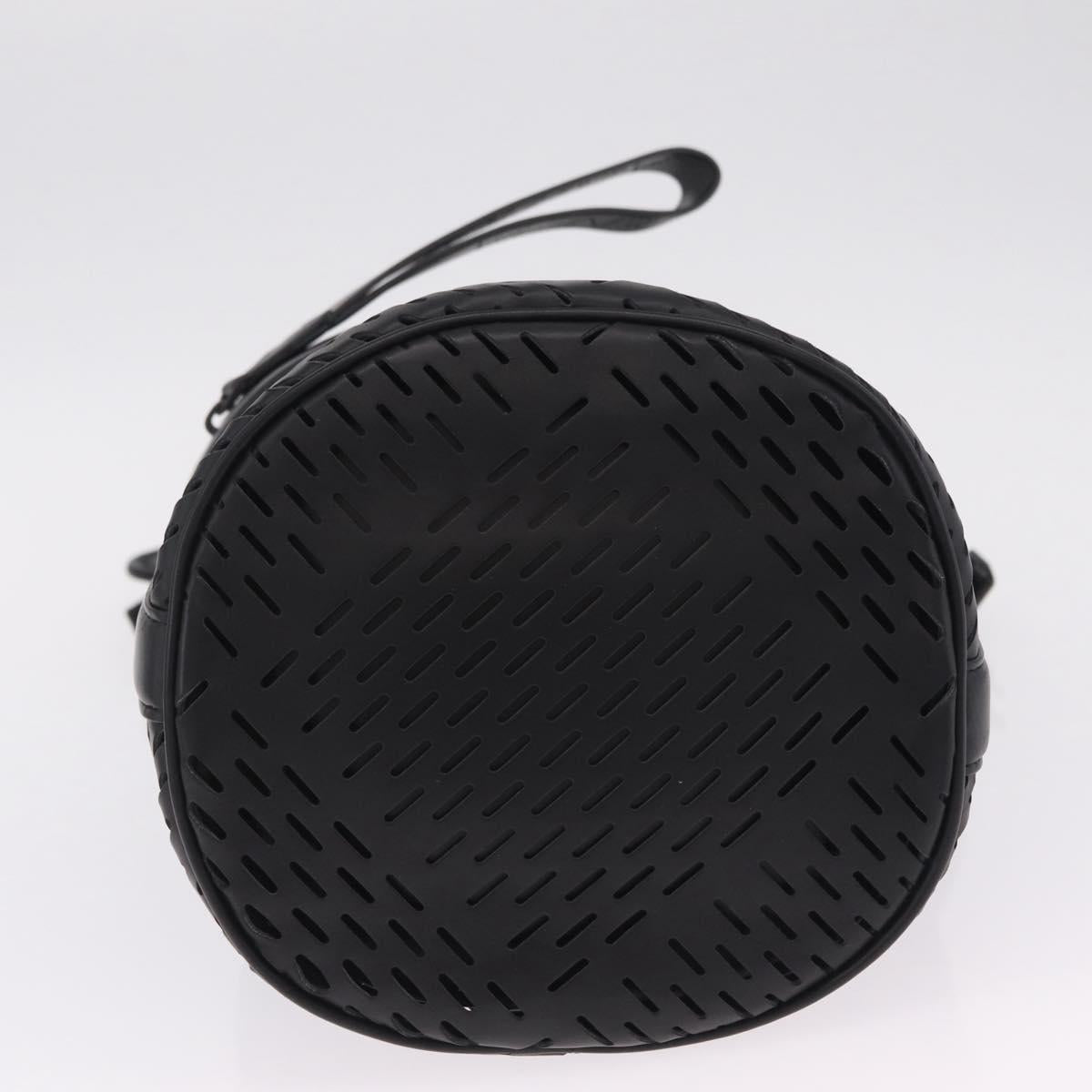Bottega Veneta bucket purse Shoulder Bag Leather Black Auth ka6997V