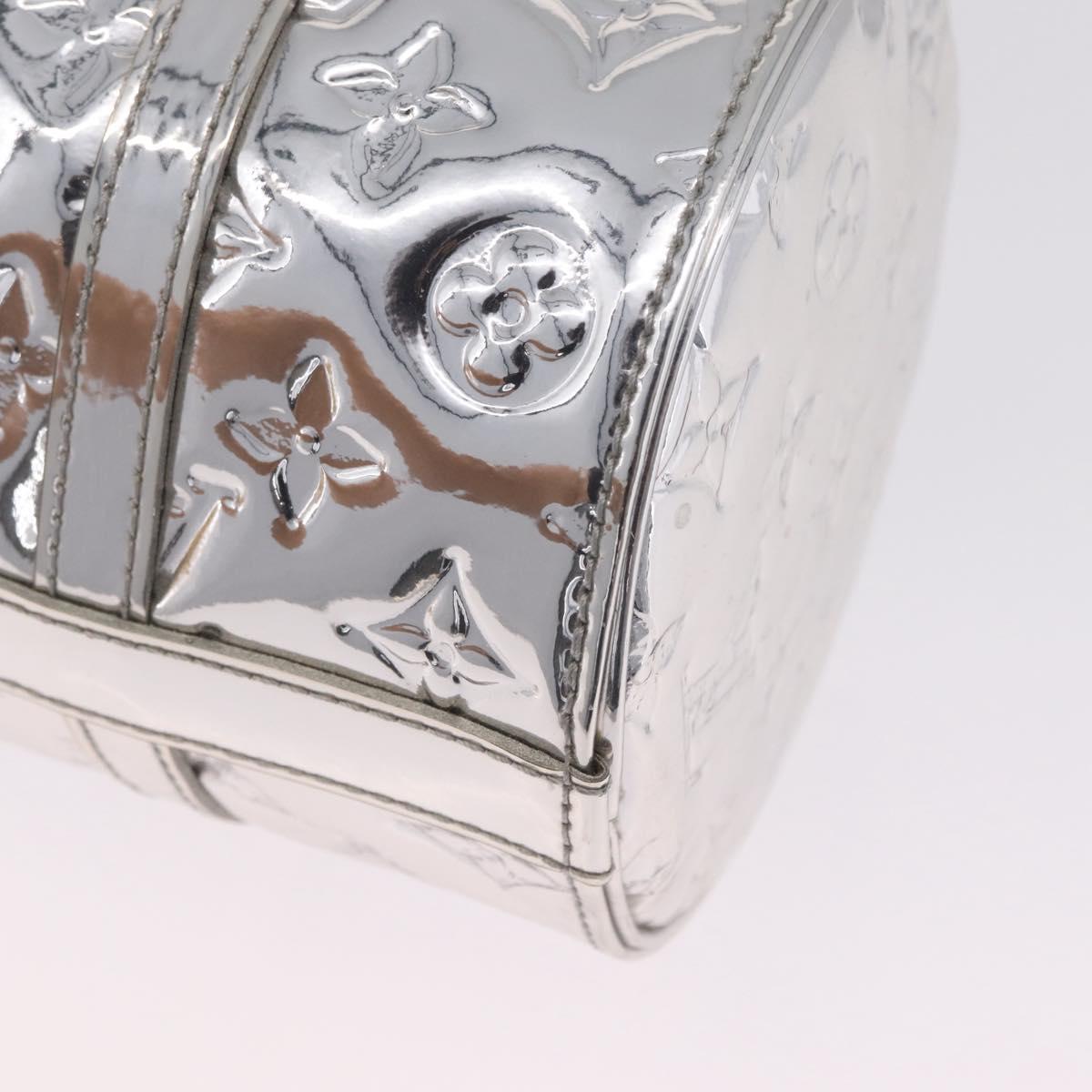 LOUIS VUITTON Monogram Miroir Papillon Hand Bag Silver M95269 LV Auth ka6998SAV