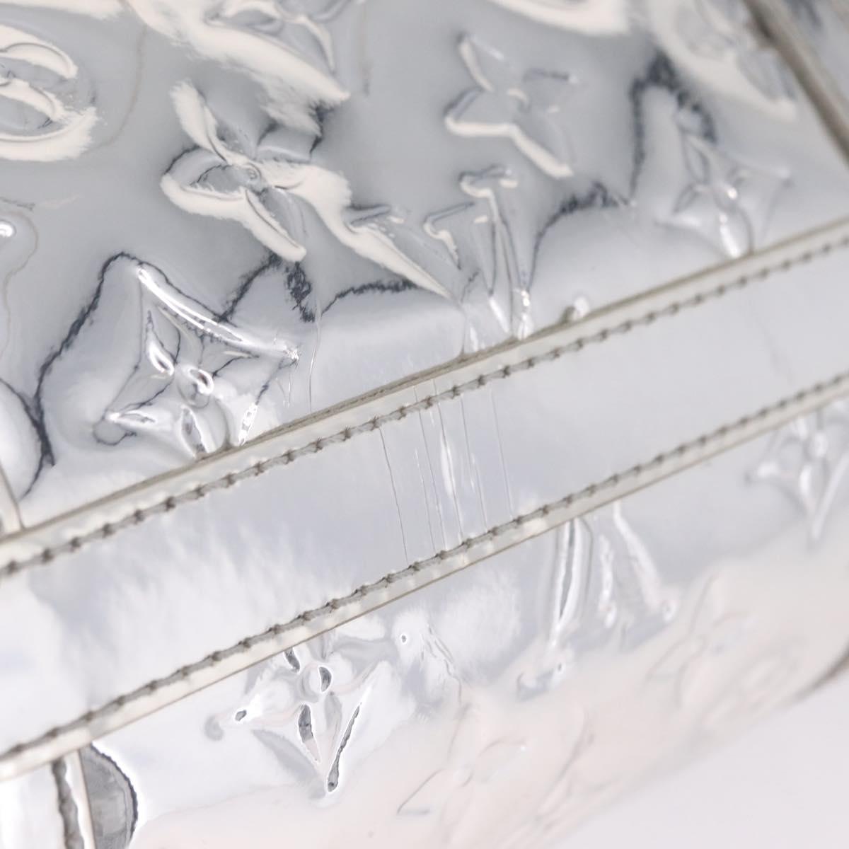 LOUIS VUITTON Monogram Miroir Papillon Hand Bag Silver M95269 LV Auth ka6998SAV