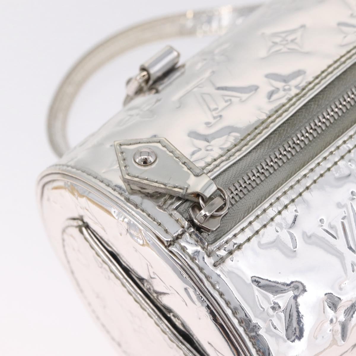 LOUIS VUITTON Monogram Miroir Papillon Hand Bag Silver M95269 LV Auth ka6998SAV