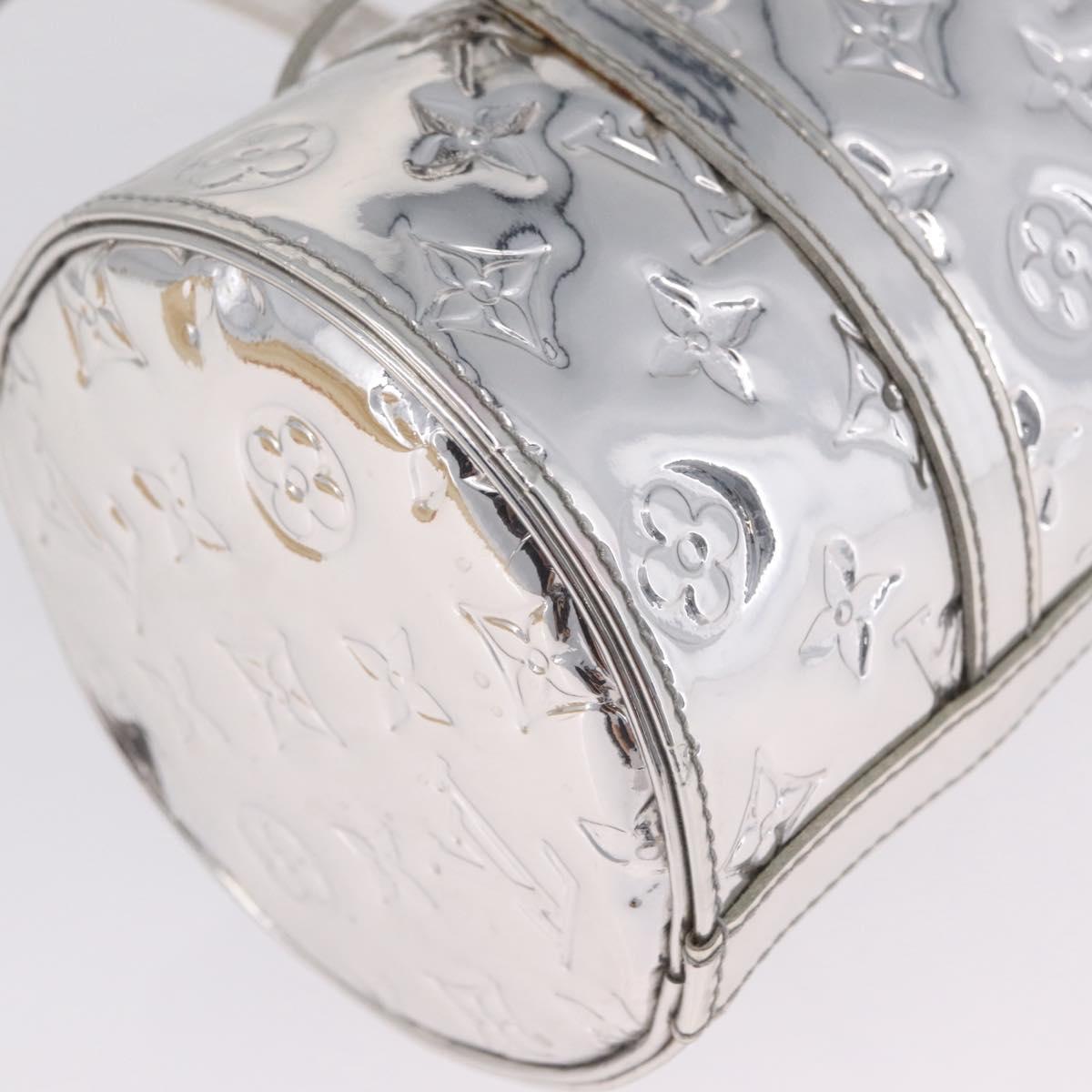 LOUIS VUITTON Monogram Miroir Papillon Hand Bag Silver M95269 LV Auth ka6998SAV