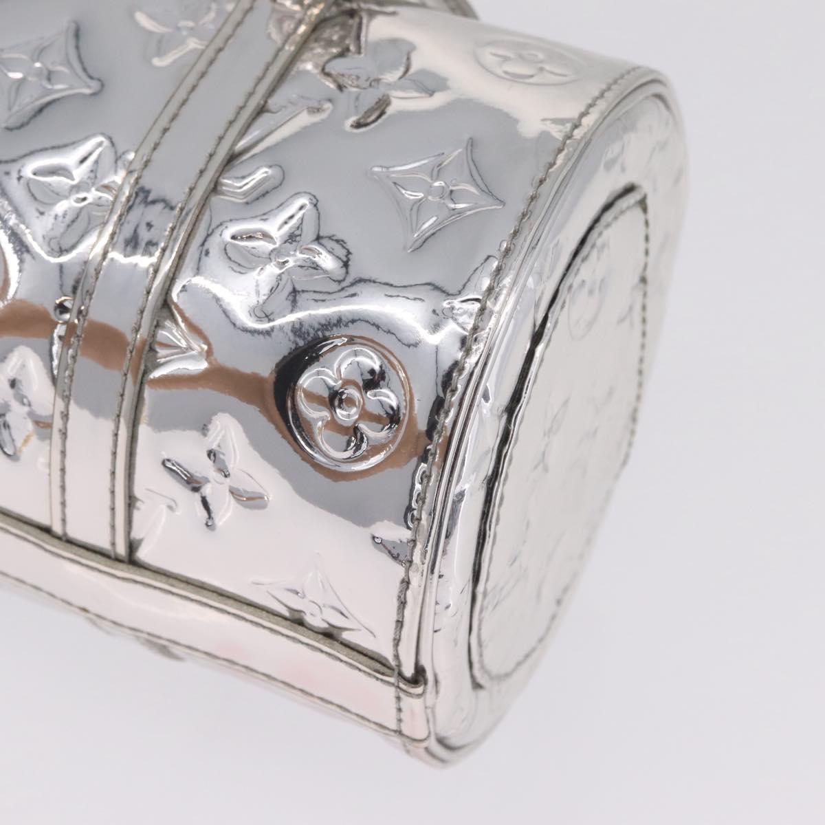 LOUIS VUITTON Monogram Miroir Papillon Hand Bag Silver M95269 LV Auth ka6998SAV