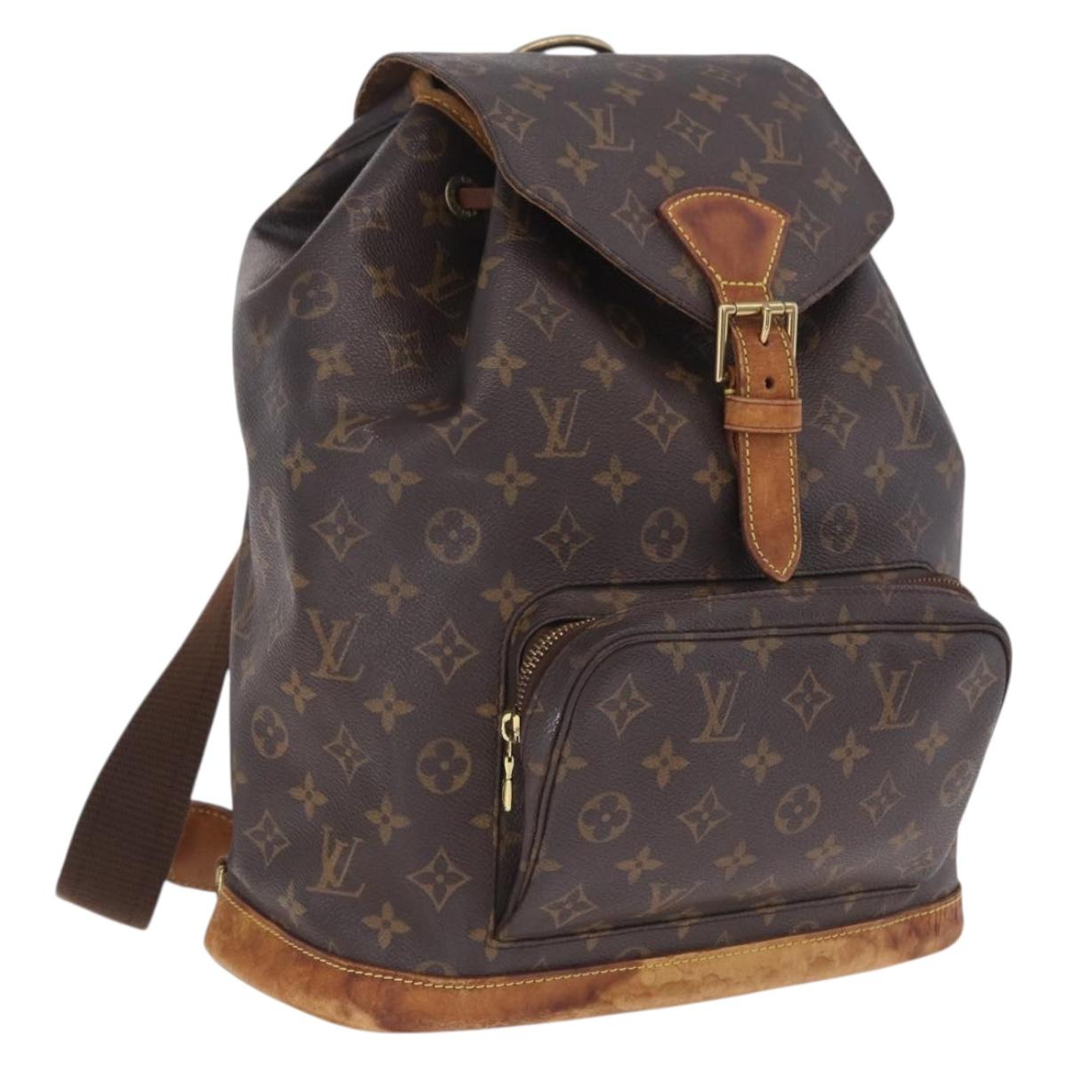 LOUIS VUITTON Monogram Montsouris GM Backpack M51135 LV Auth ka7004