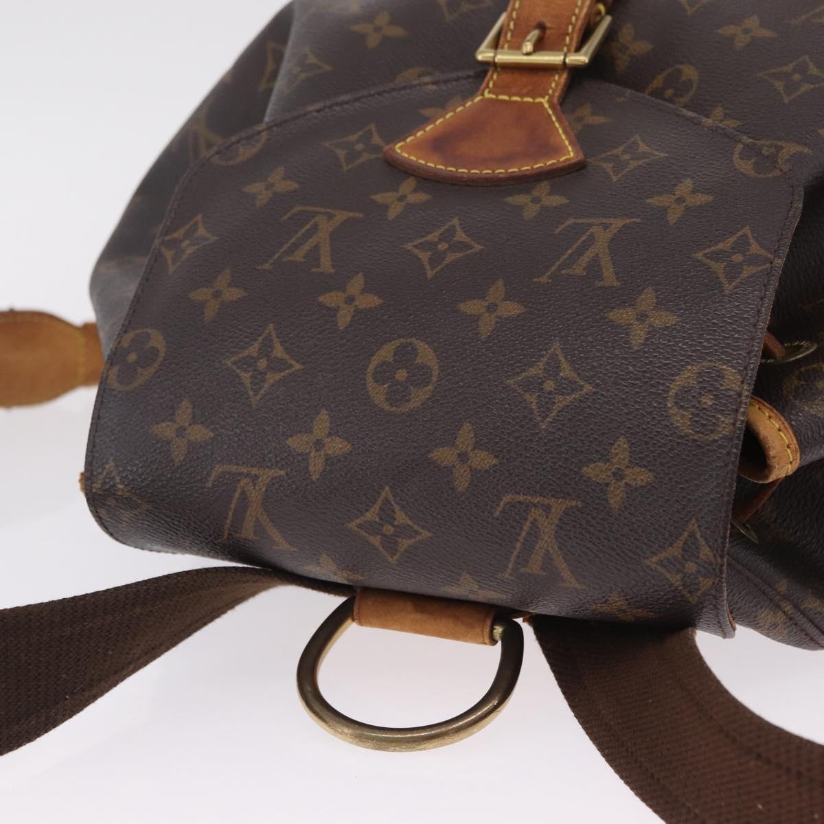 LOUIS VUITTON Monogram Montsouris GM Backpack M51135 LV Auth ka7004
