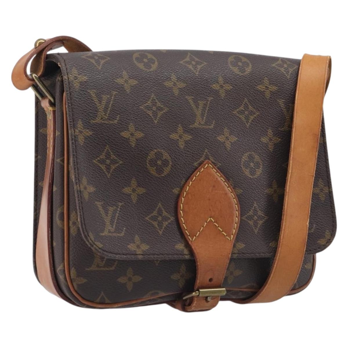LOUIS VUITTON Monogram Cartouchiere MM Shoulder Bag M51253 LV Auth ka7007