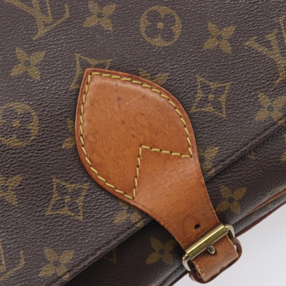 LOUIS VUITTON Monogram Cartouchiere MM Shoulder Bag M51253 LV Auth ka7007