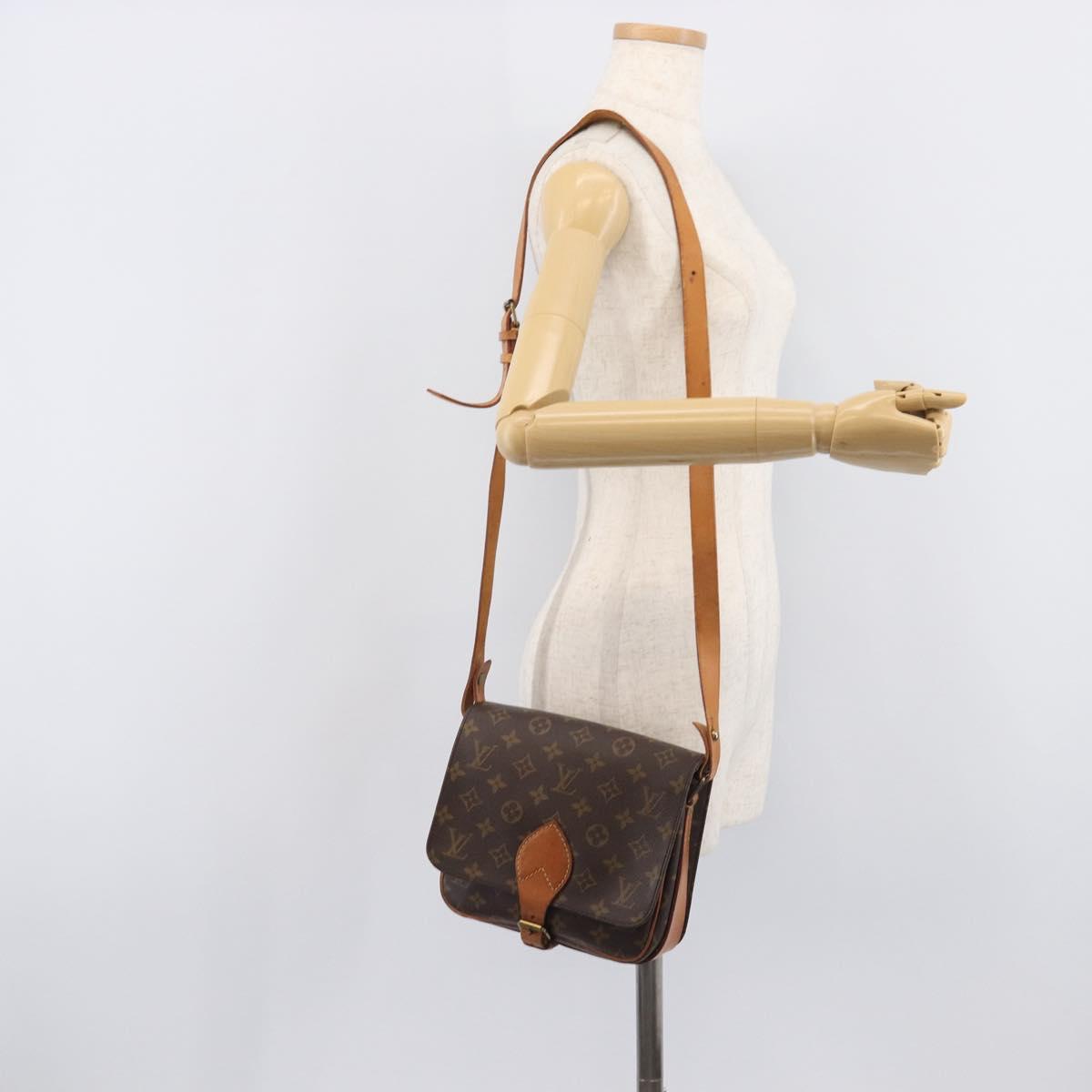 LOUIS VUITTON Monogram Cartouchiere MM Shoulder Bag M51253 LV Auth ka7007