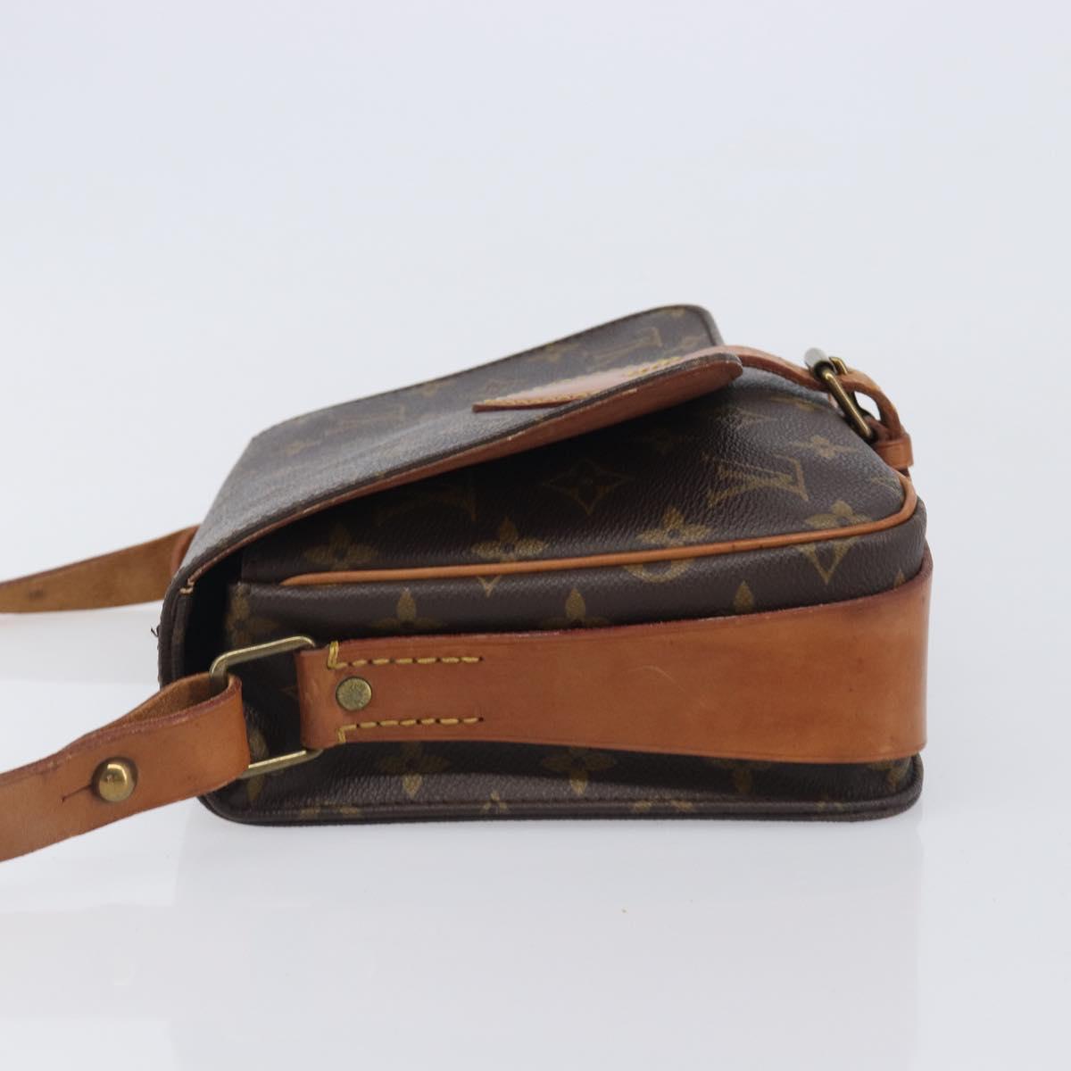 LOUIS VUITTON Monogram Cartouchiere MM Shoulder Bag M51253 LV Auth ka7007