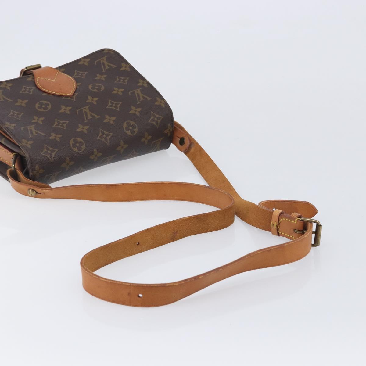 LOUIS VUITTON Monogram Cartouchiere MM Shoulder Bag M51253 LV Auth ka7007