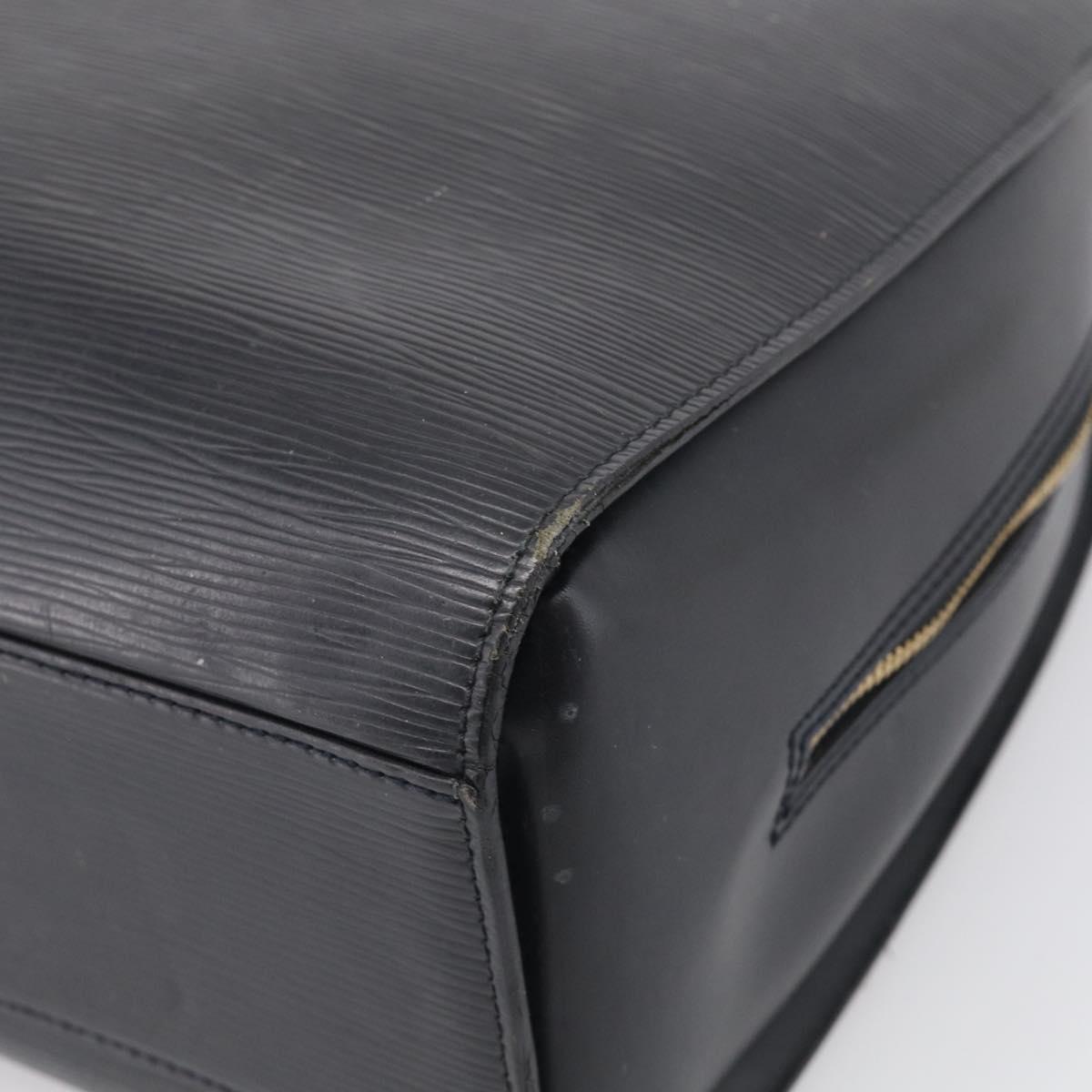 LOUIS VUITTON Epi Sorbonne Business Bag Black M54512 LV Auth ka7009