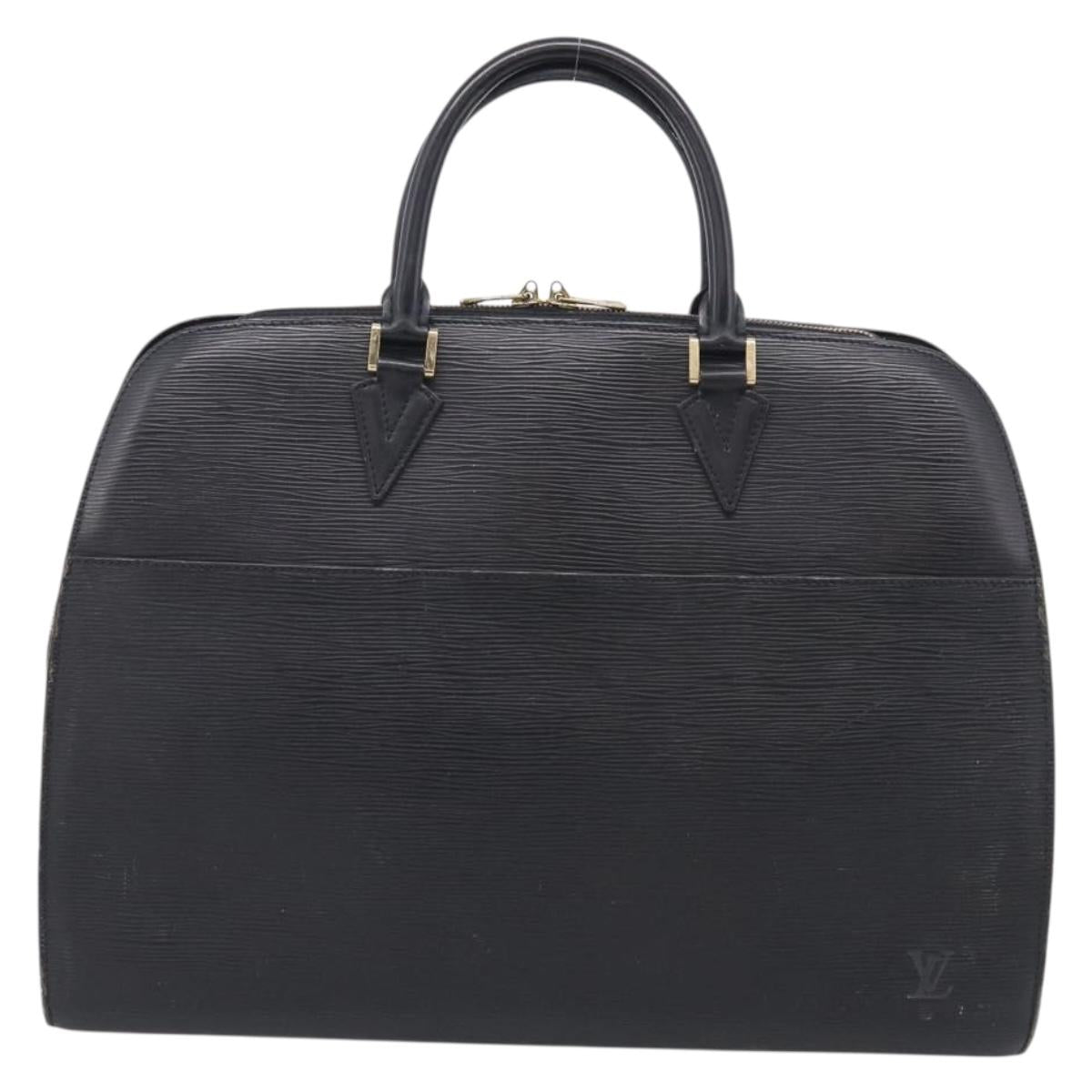 LOUIS VUITTON Epi Sorbonne Business Bag Black M54512 LV Auth ka7009