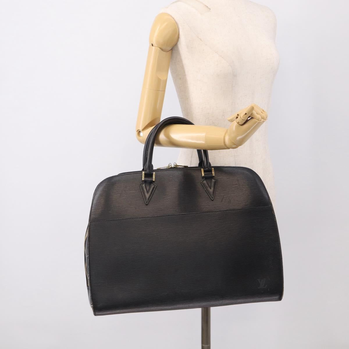 LOUIS VUITTON Epi Sorbonne Business Bag Black M54512 LV Auth ka7009