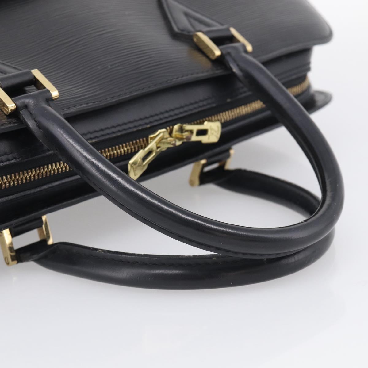 LOUIS VUITTON Epi Sorbonne Business Bag Black M54512 LV Auth ka7009