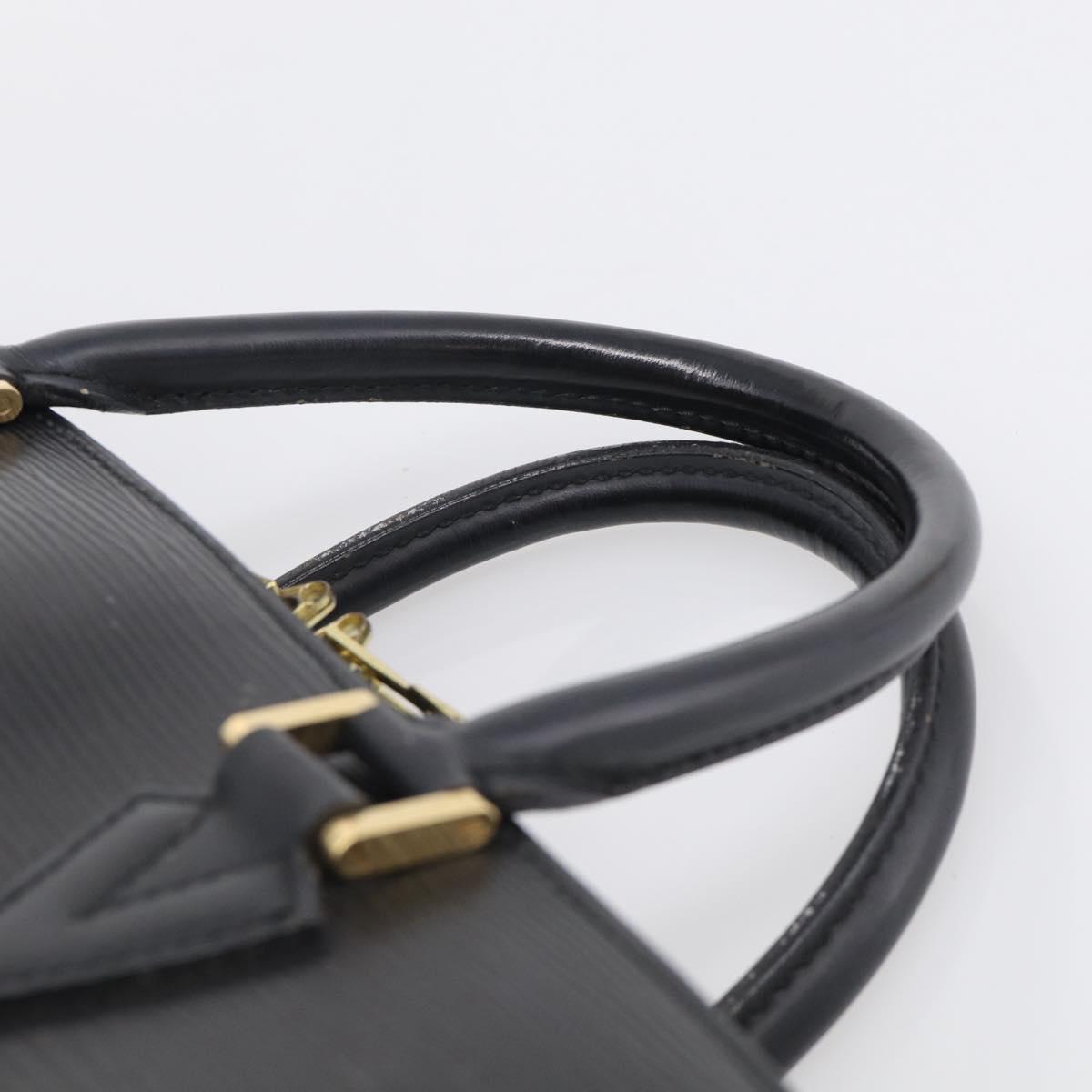 LOUIS VUITTON Epi Sorbonne Business Bag Black M54512 LV Auth ka7009