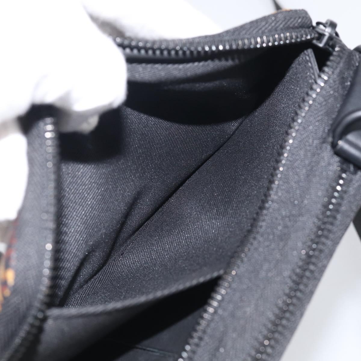 LOUIS VUITTON Ebene Giant LV × NIGO Double Phone Pouch N40377 LV Auth ka7010SAM