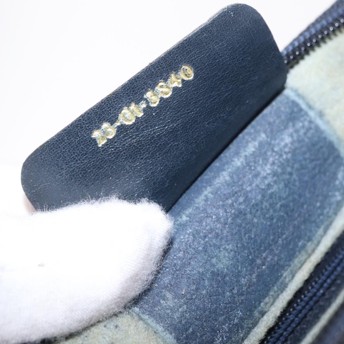 GUCCI GG Supreme Sherry Line Shoulder Bag PVC Navy Gold 29 001 3840 Auth ka7013