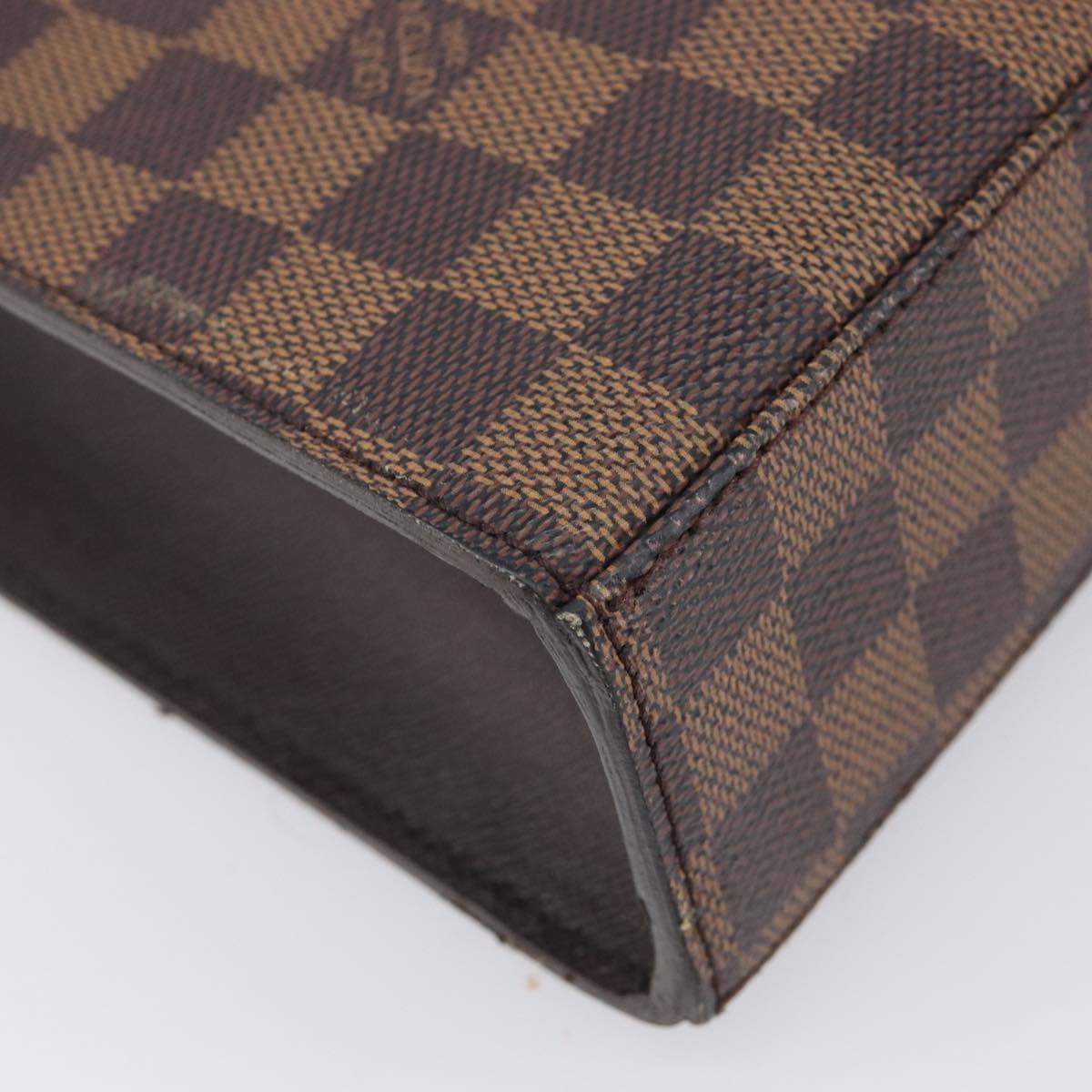LOUIS VUITTON Damier Ebene Malesherbes Hand Bag N51379 LV Auth ka7018A