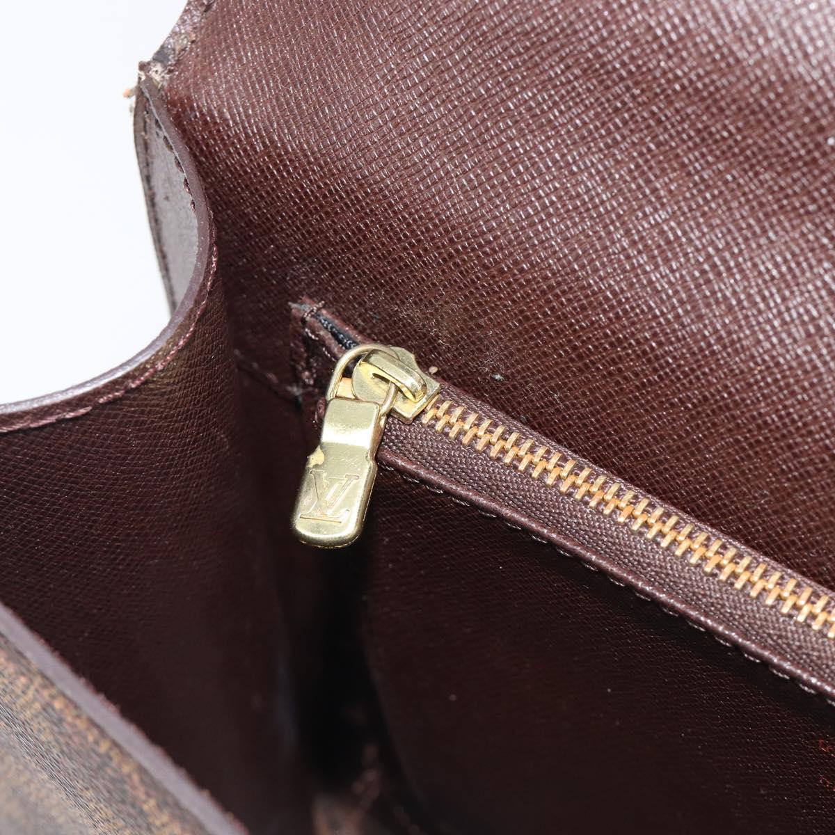 LOUIS VUITTON Damier Ebene Malesherbes Hand Bag N51379 LV Auth ka7018A