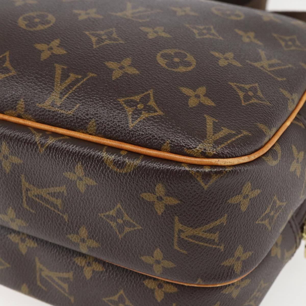 LOUIS VUITTON Monogram Reporter PM Shoulder Bag M45254 LV Auth ka702