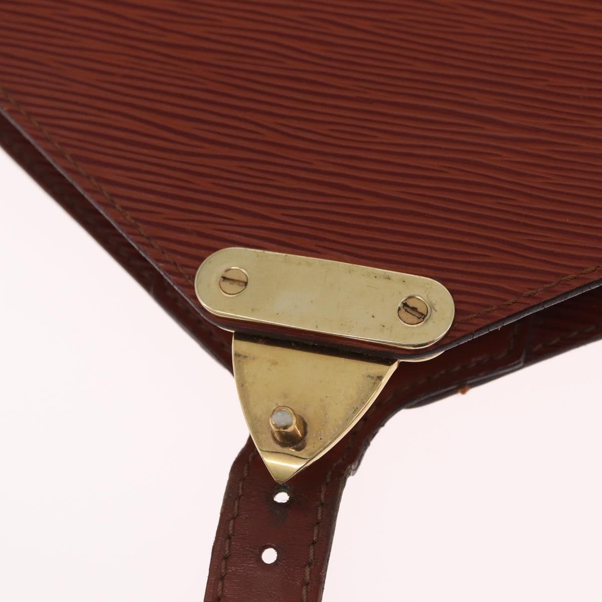 LOUIS VUITTON Epi Biface Hand Bag Brown M52323 LV Auth ka7020