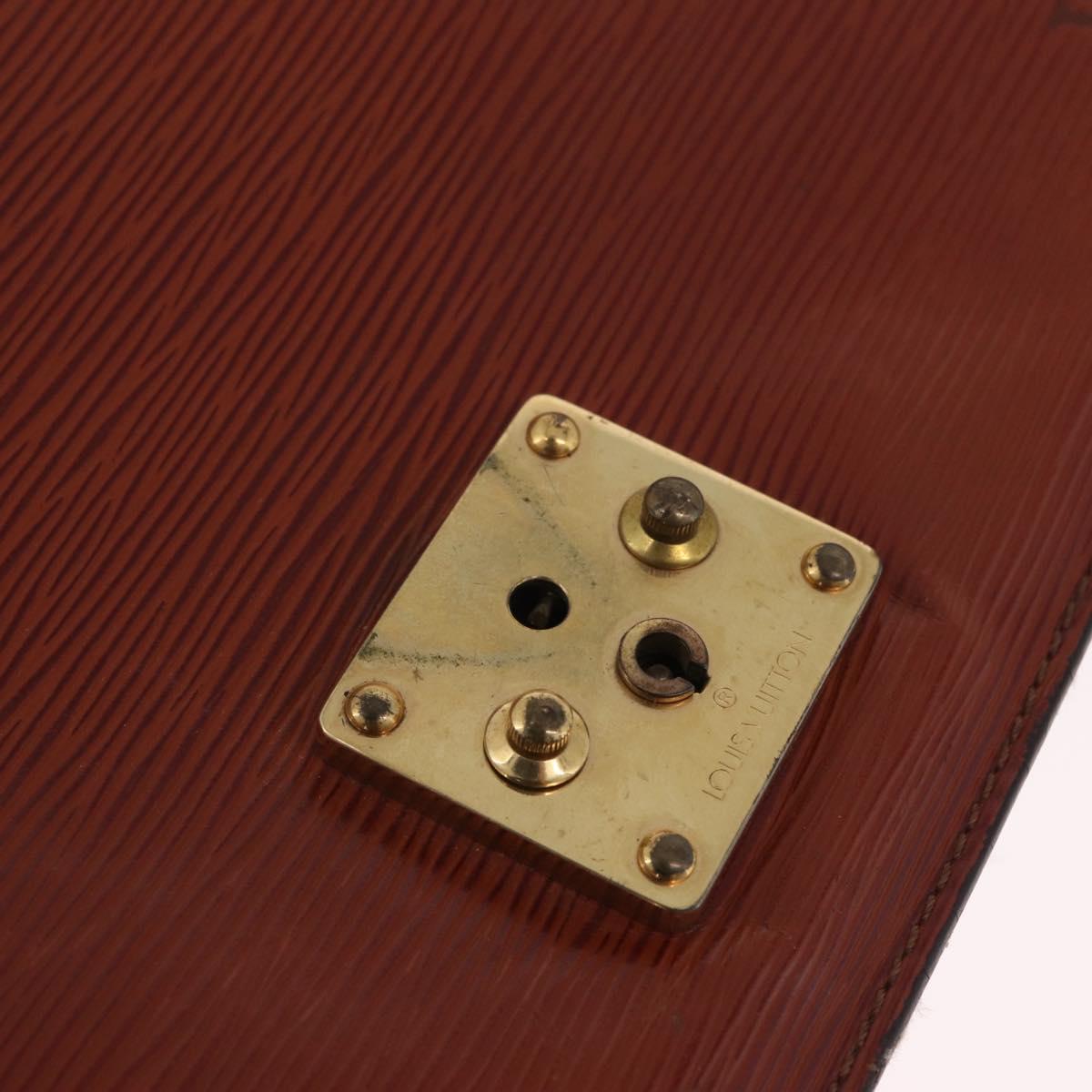 LOUIS VUITTON Epi Biface Hand Bag Brown M52323 LV Auth ka7020