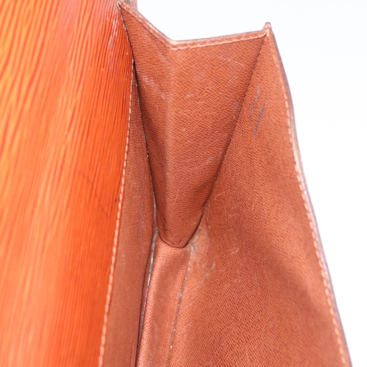 LOUIS VUITTON Epi Biface Hand Bag Brown M52323 LV Auth ka7020