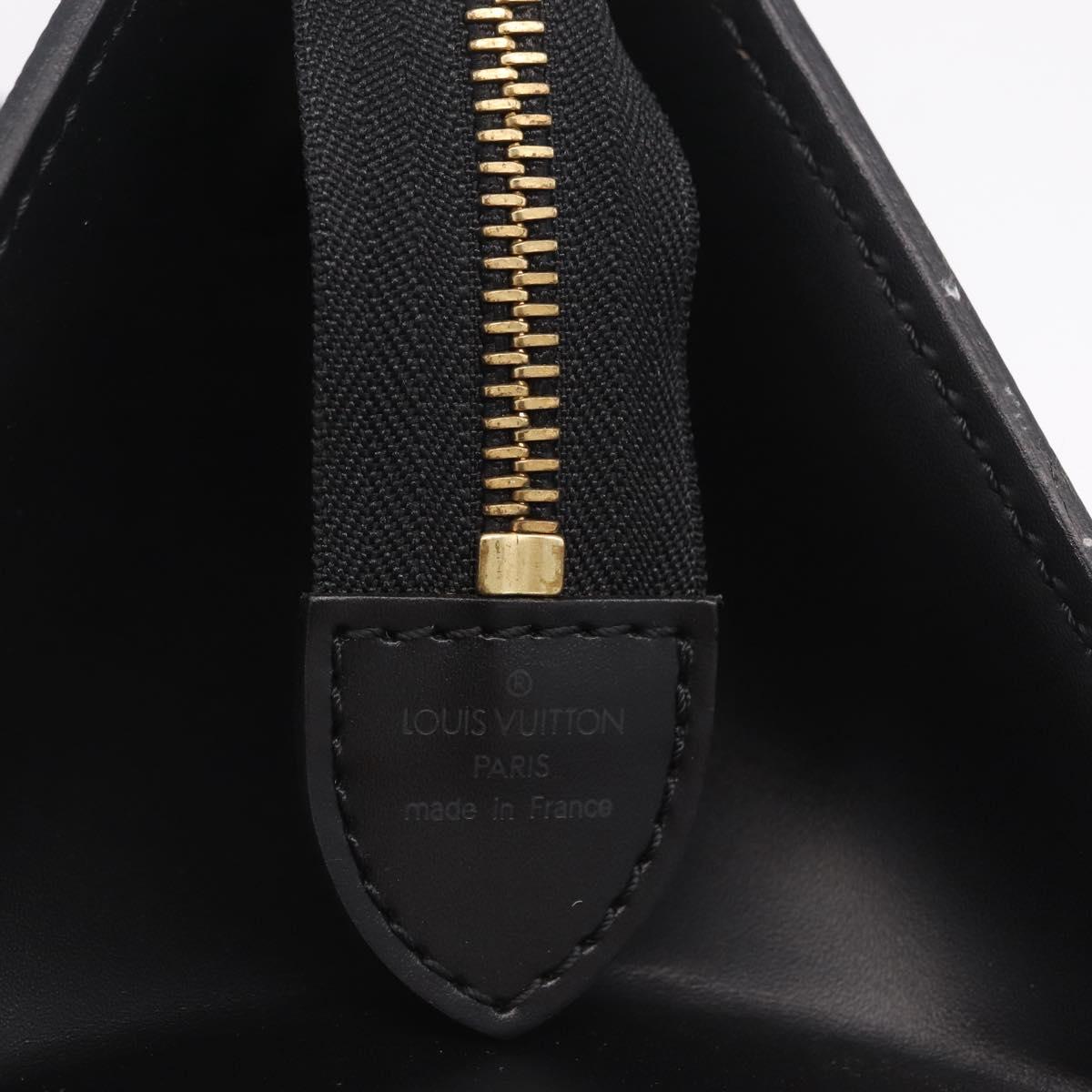 LOUIS VUITTON Epi Sac Tri Angle Hand Bag Black M52092 LV Auth ka7036