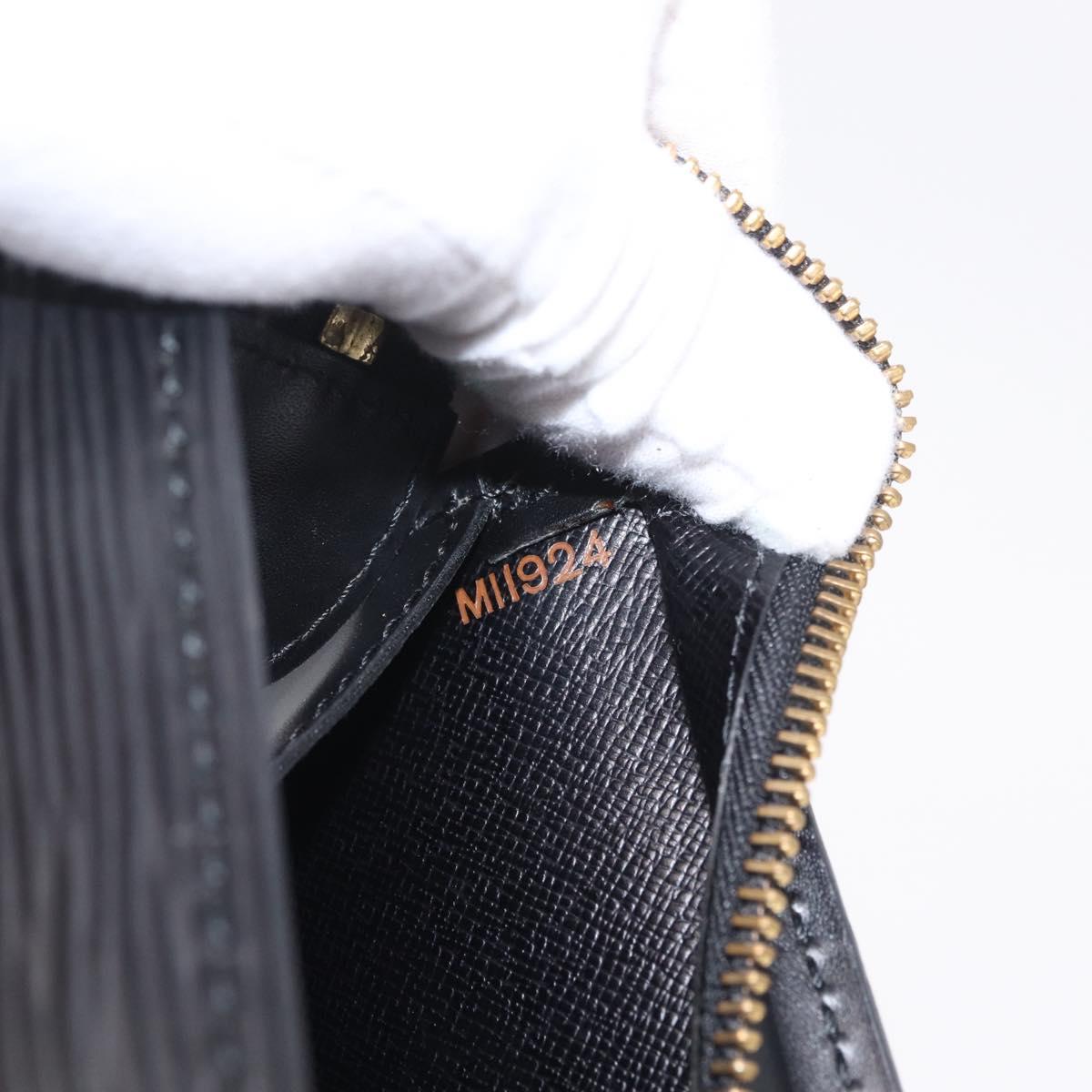 LOUIS VUITTON Epi Sac Tri Angle Hand Bag Black M52092 LV Auth ka7036