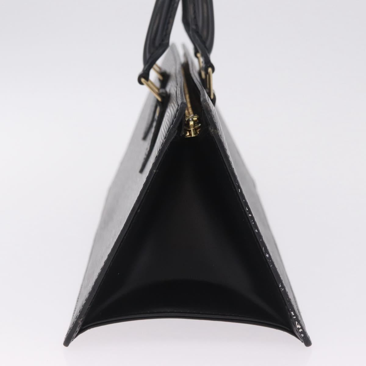 LOUIS VUITTON Epi Sac Tri Angle Hand Bag Black M52092 LV Auth ka7036