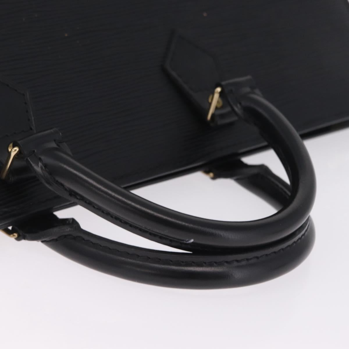 LOUIS VUITTON Epi Sac Tri Angle Hand Bag Black M52092 LV Auth ka7036