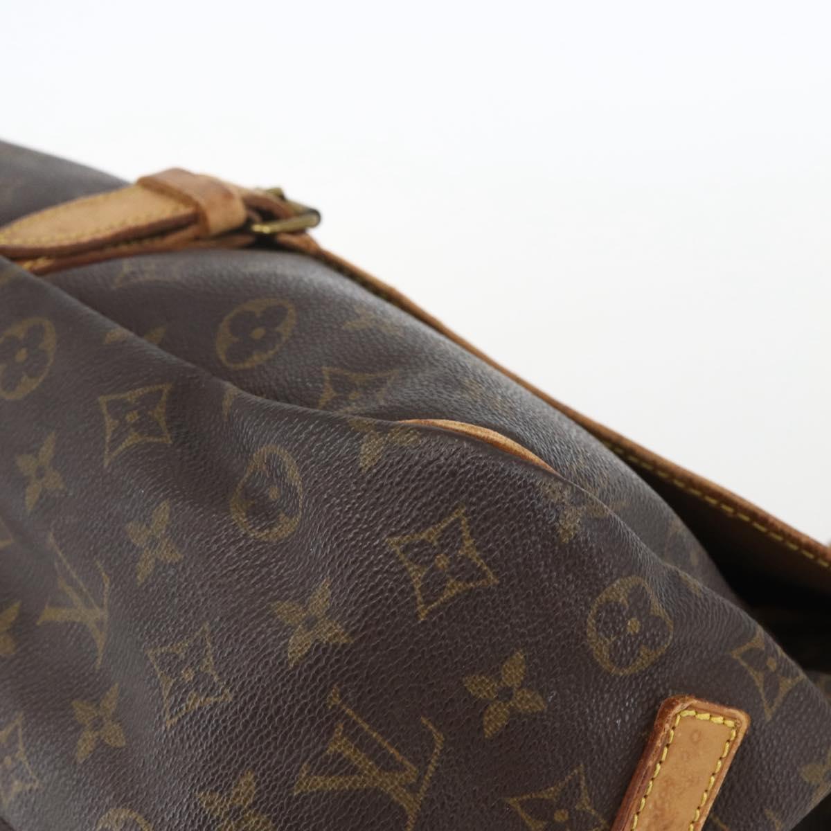 LOUIS VUITTON Monogram Saumur 35 Shoulder Bag M42254 LV Auth ka706