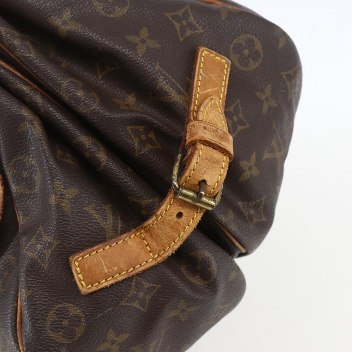 LOUIS VUITTON Monogram Saumur 35 Shoulder Bag M42254 LV Auth ka706