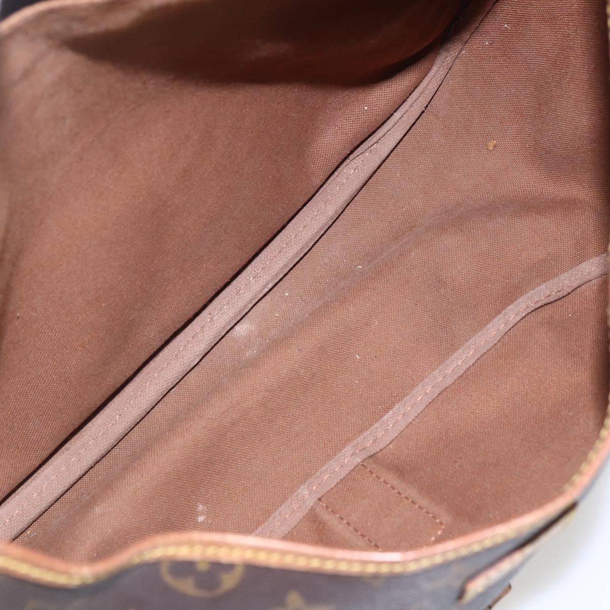 LOUIS VUITTON Monogram Saumur 35 Shoulder Bag M42254 LV Auth ka706