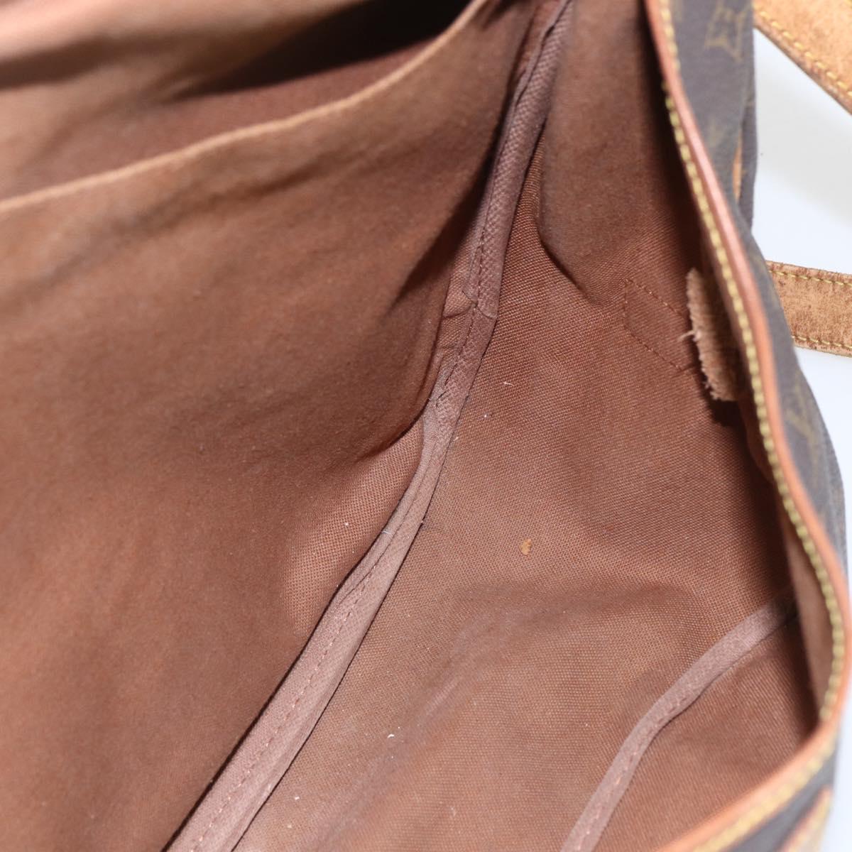 LOUIS VUITTON Monogram Saumur 35 Shoulder Bag M42254 LV Auth ka706