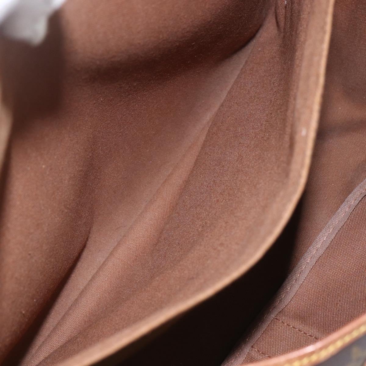 LOUIS VUITTON Monogram Saumur 35 Shoulder Bag M42254 LV Auth ka706