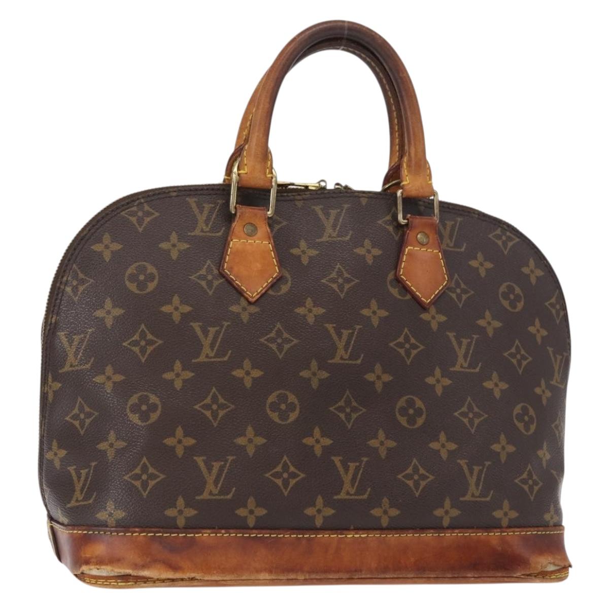 LOUIS VUITTON Monogram Alma Hand Bag M51130 LV Auth ka708