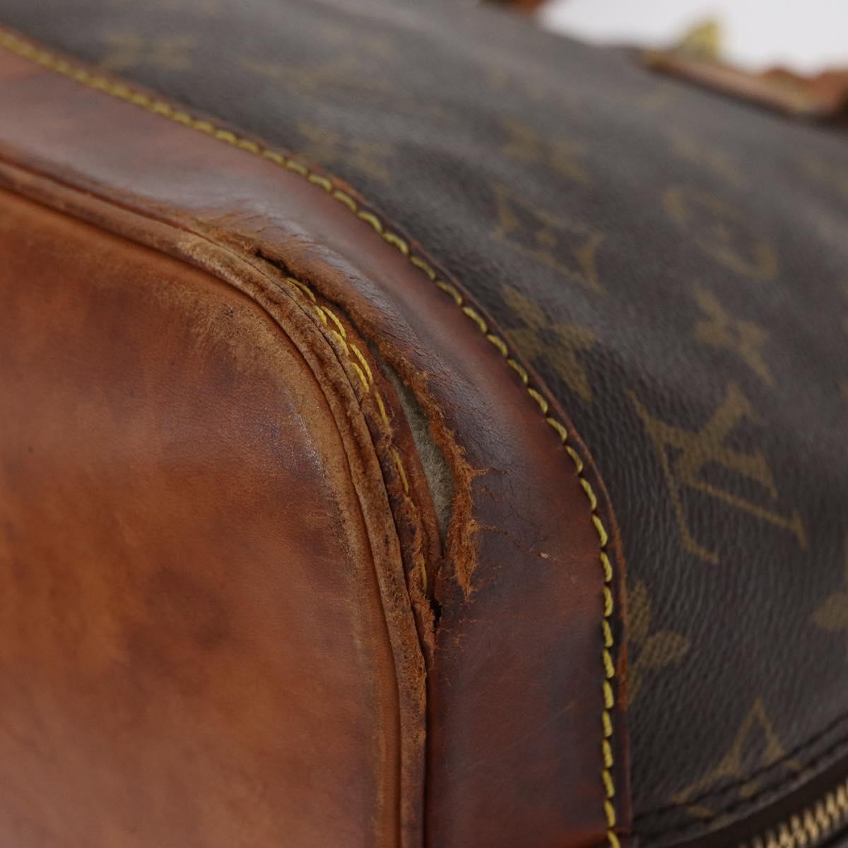 LOUIS VUITTON Monogram Alma Hand Bag M51130 LV Auth ka708