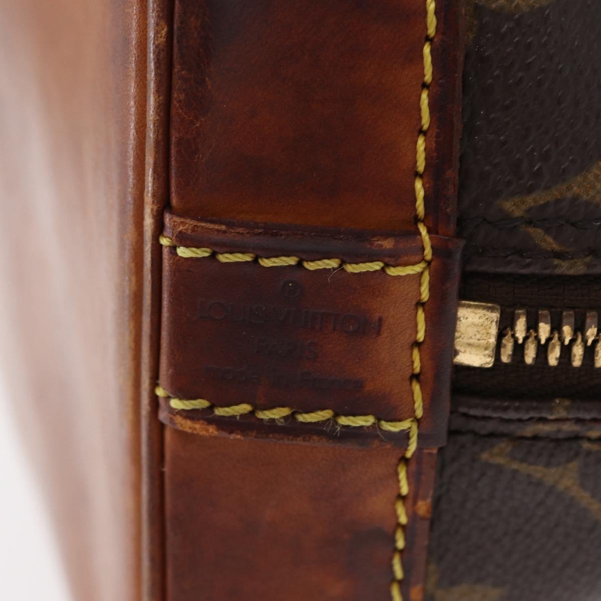 LOUIS VUITTON Monogram Alma Hand Bag M51130 LV Auth ka708