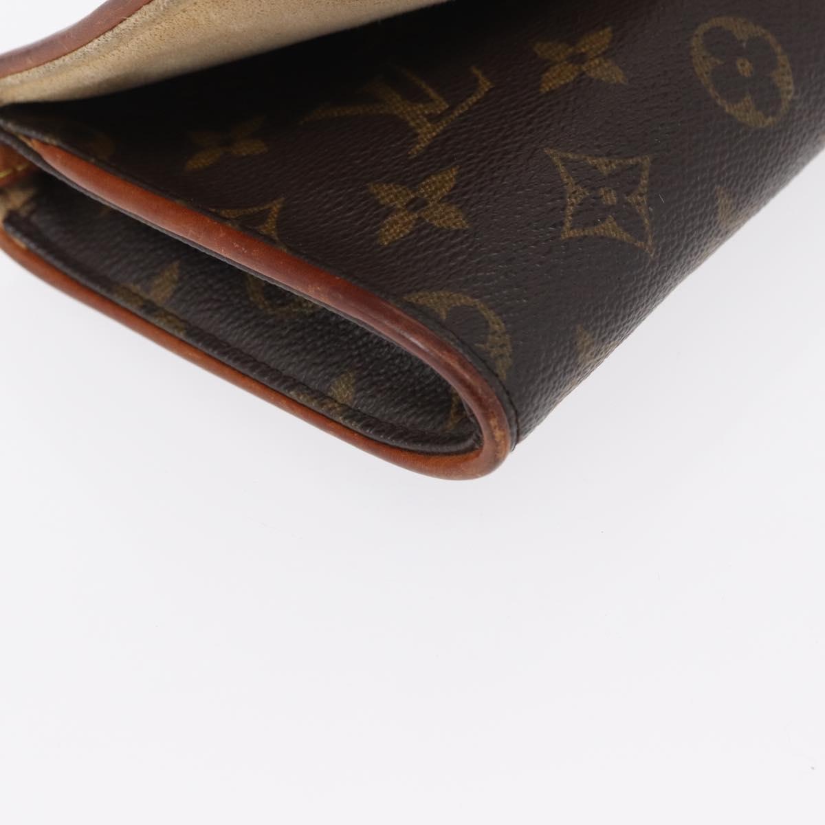 LOUIS VUITTON Monogram Pochette Twin GM Shoulder Bag M51852 LV Auth ka709