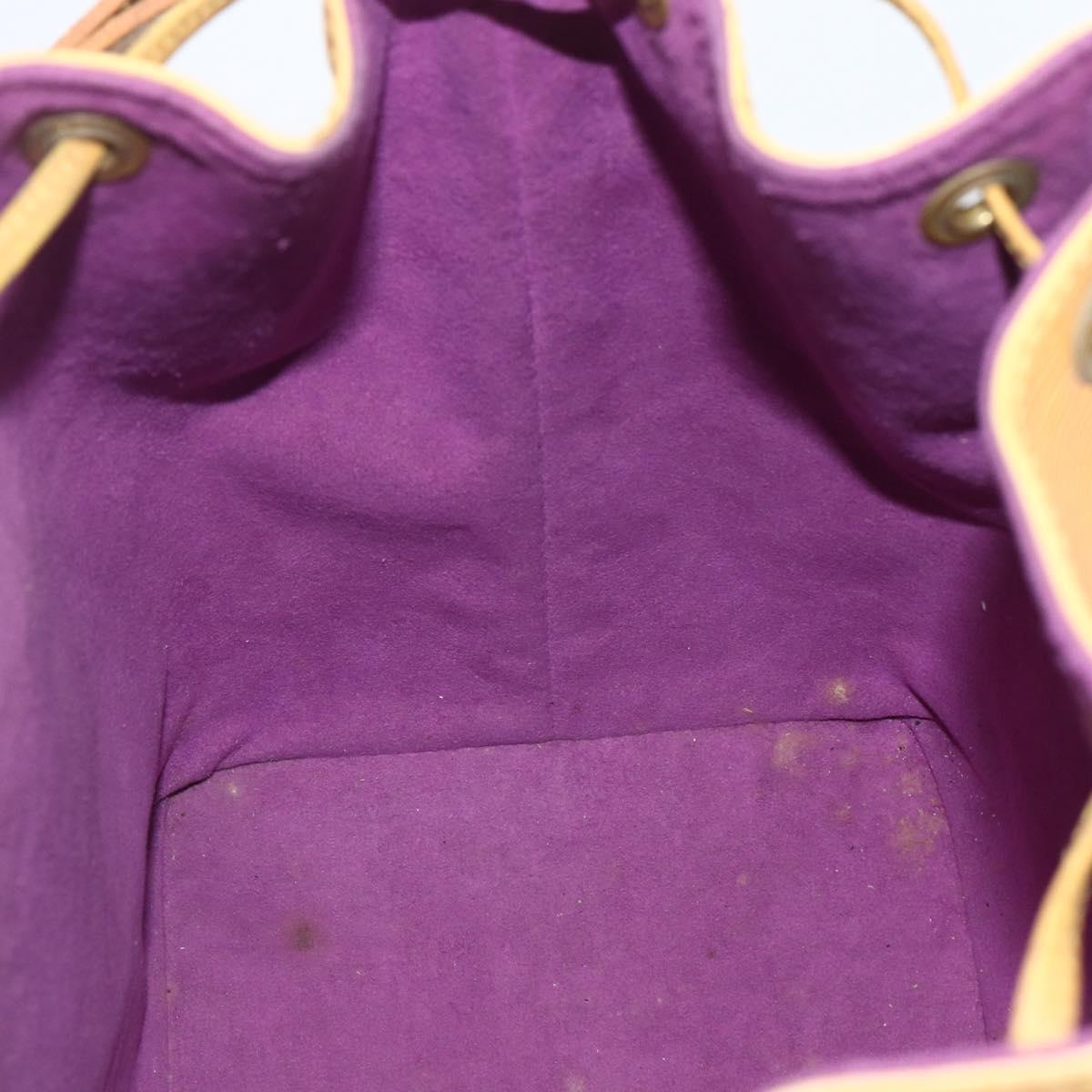 LOUIS VUITTON Epi Petit Noe Shoulder Bag Yellow M44109 LV Auth ka711