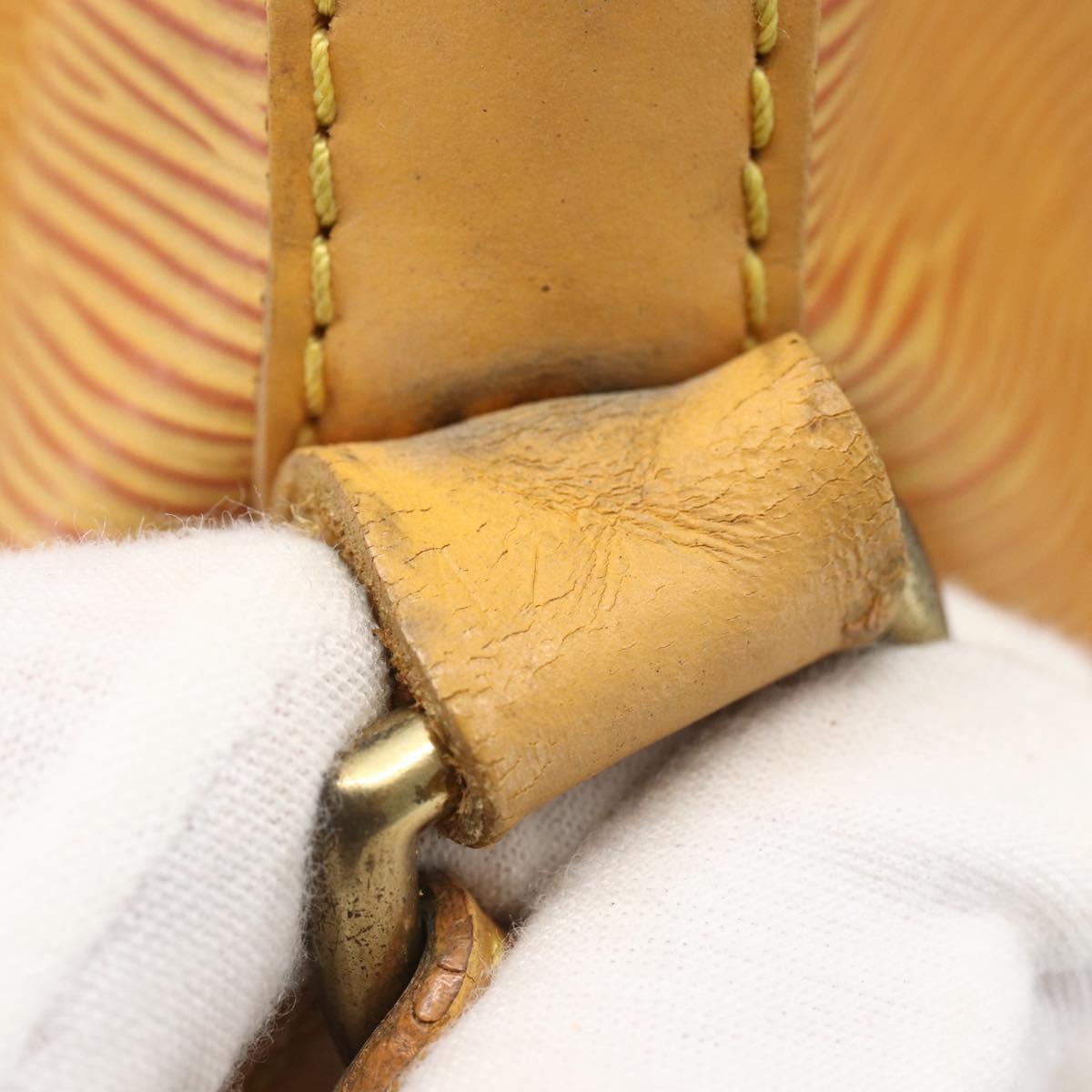 LOUIS VUITTON Epi Petit Noe Shoulder Bag Yellow M44109 LV Auth ka711