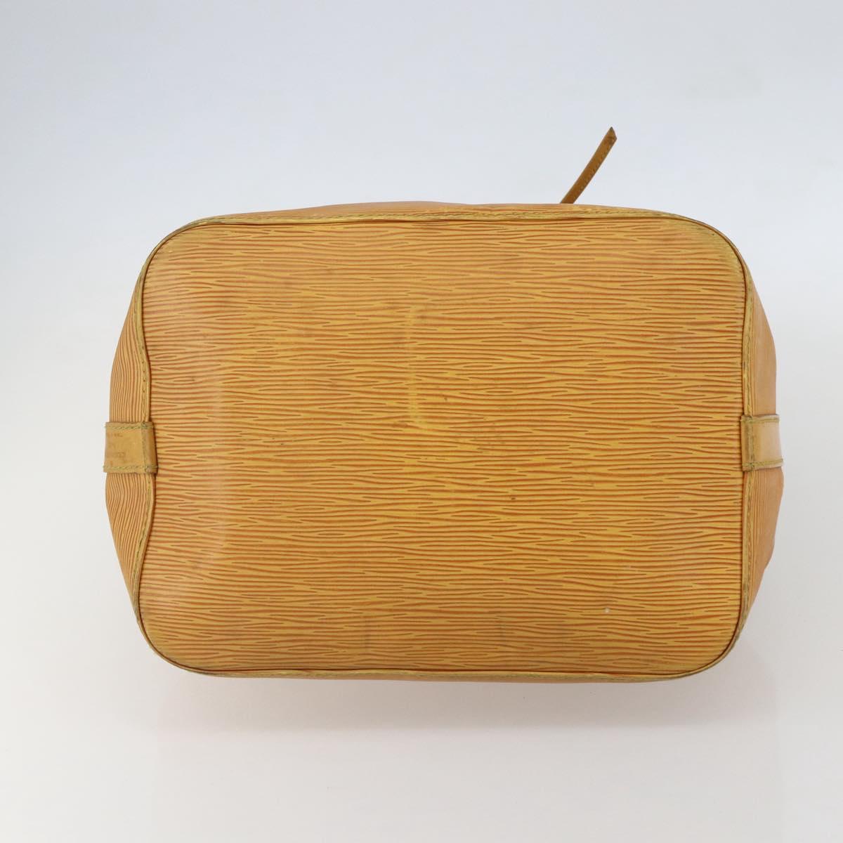 LOUIS VUITTON Epi Petit Noe Shoulder Bag Yellow M44109 LV Auth ka711