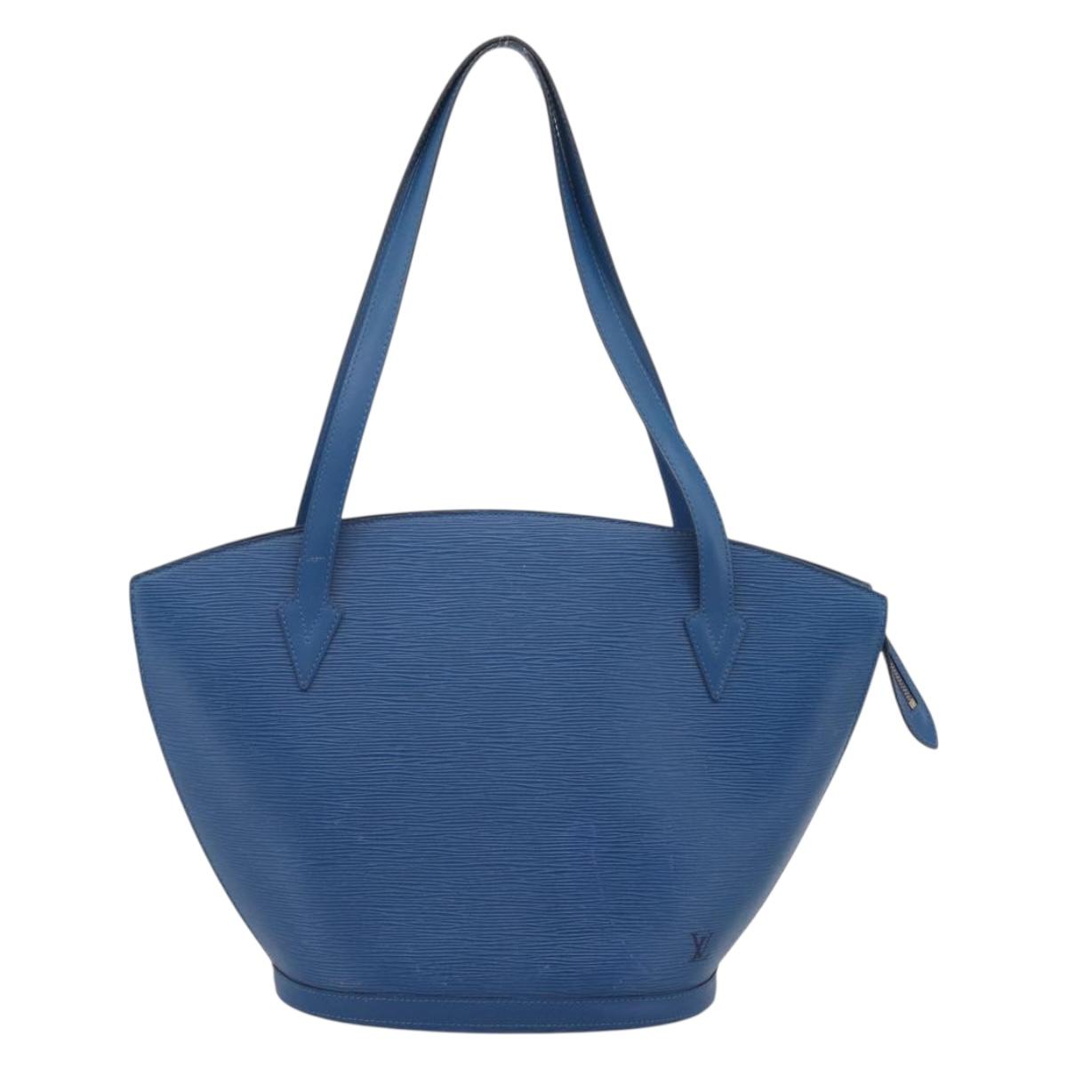 LOUIS VUITTON Epi Saint Jacques Shopping Shoulder Bag Blue M52275 LV Auth ka7138