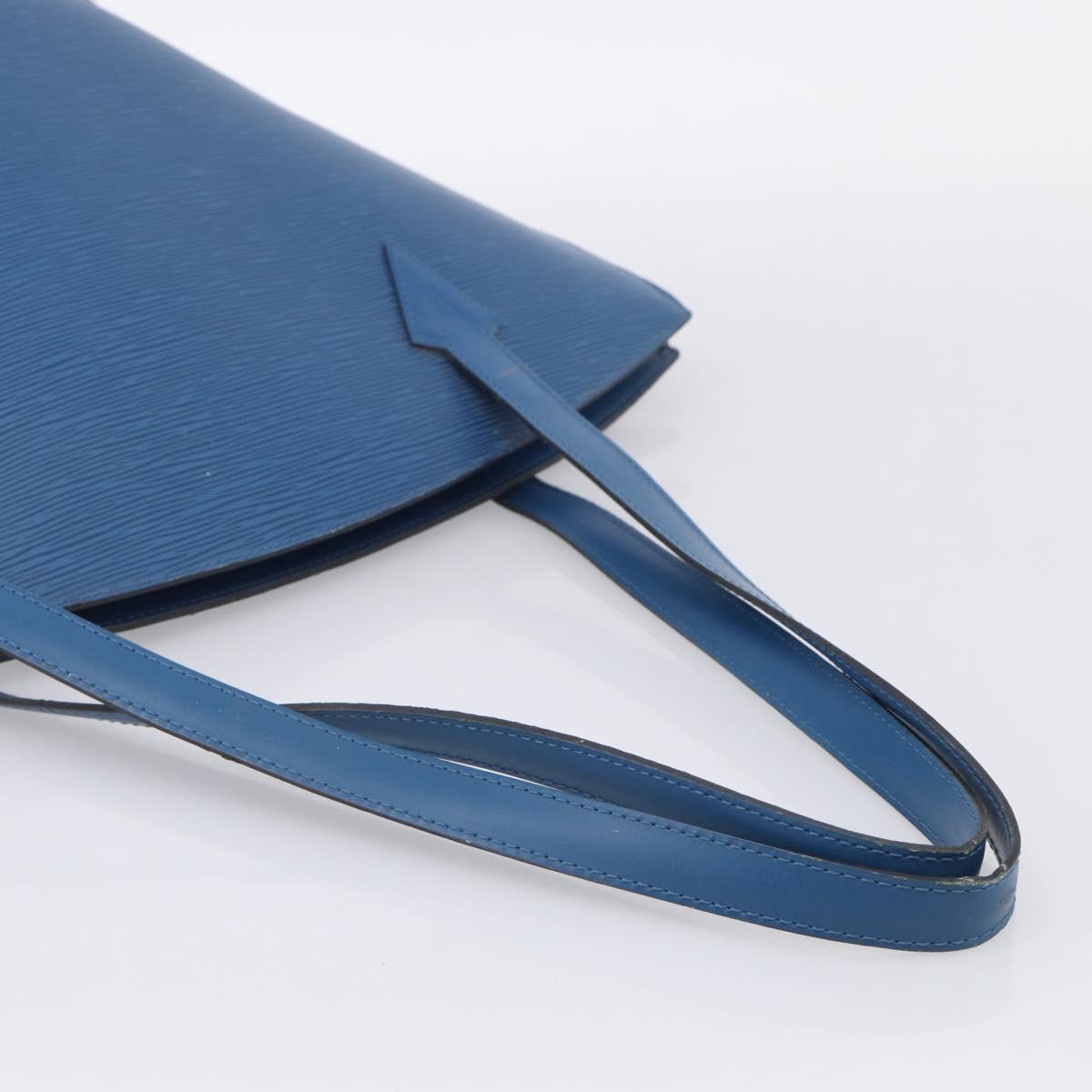LOUIS VUITTON Epi Saint Jacques Shopping Shoulder Bag Blue M52275 LV Auth ka7138
