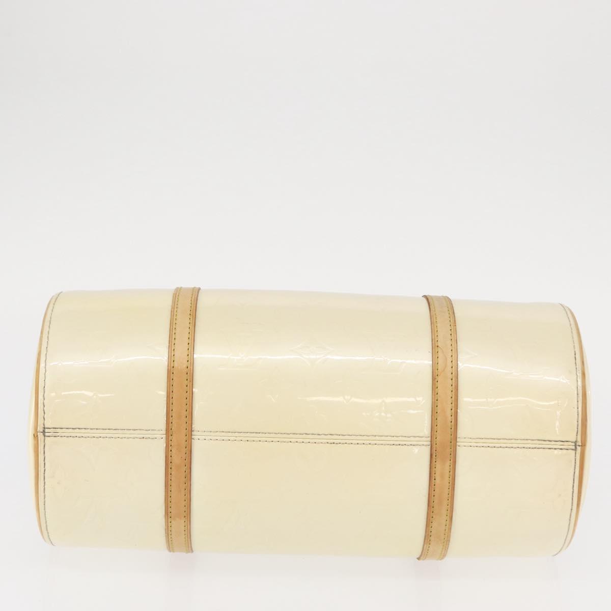 LOUIS VUITTON Monogram Vernis Bedford Hand Bag Perle M91006 LV Auth ka714