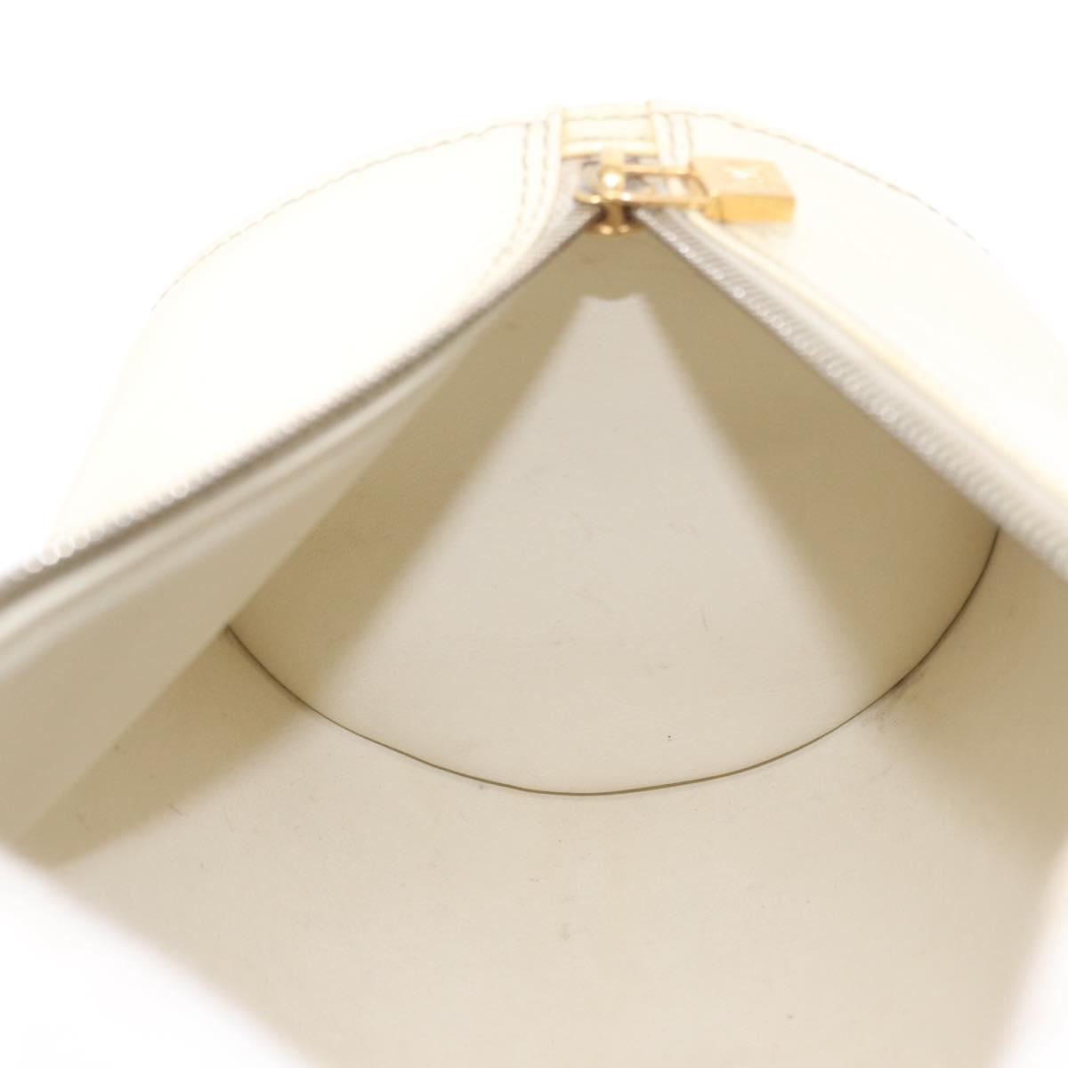 LOUIS VUITTON Monogram Vernis Bedford Hand Bag Perle M91006 LV Auth ka714