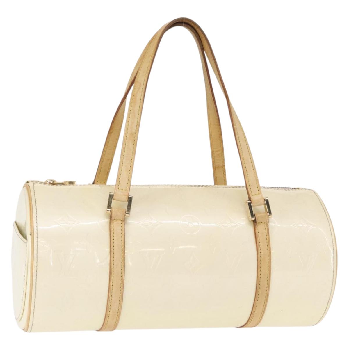 LOUIS VUITTON Monogram Vernis Bedford Hand Bag Perle M91006 LV Auth ka714